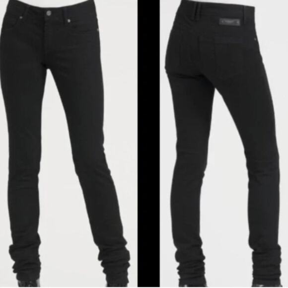 Burberry Brit Slim Skinny Black Jeans New with Tags Size 26 - Picture 1 of 10